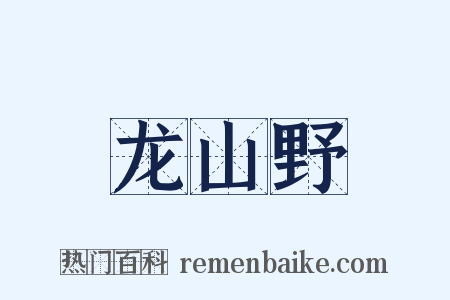 龙山野是什么意思的图片